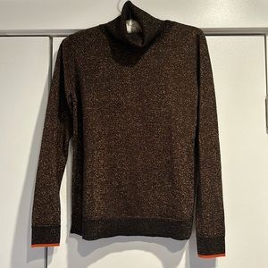 Anthropologie shimmery turtleneck sweater
